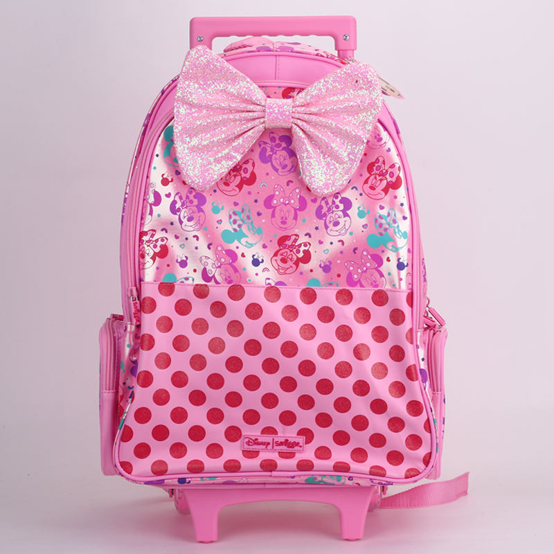 Mochila escolar australiana para estudiantes de primaria para aliviar la carga niña niña niña princesa bolsa de tracción de gran capacidad mochila seda flores