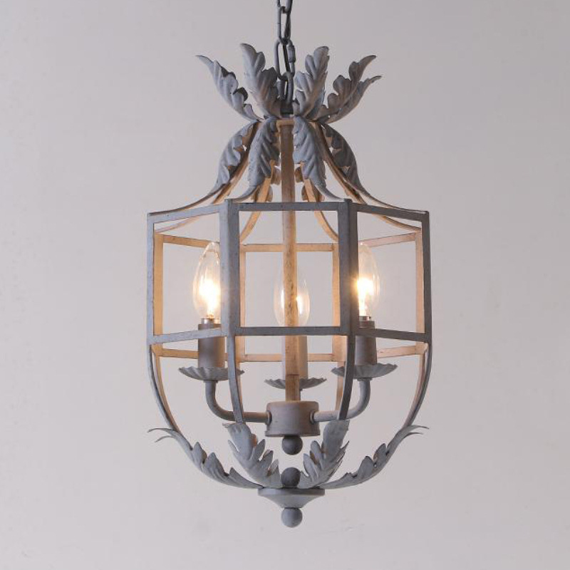 Cross-Border American Country Retro Old Iron Chandelier Living Room Dining Room Corridor Entrance Chandelier Home Light Luxury