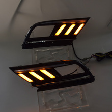 适用于大众速腾专用日行灯 16-17款速腾LED日间行车灯改装导光流