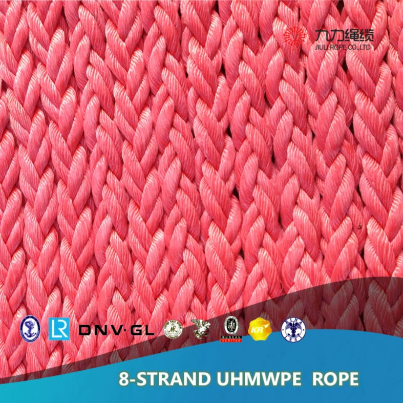Полимерный 8-жильный трос UHMWPE, парковочный трос, мощный конский трос, сверхвысокая молекула, полиэтиленовый морской системный кабель
