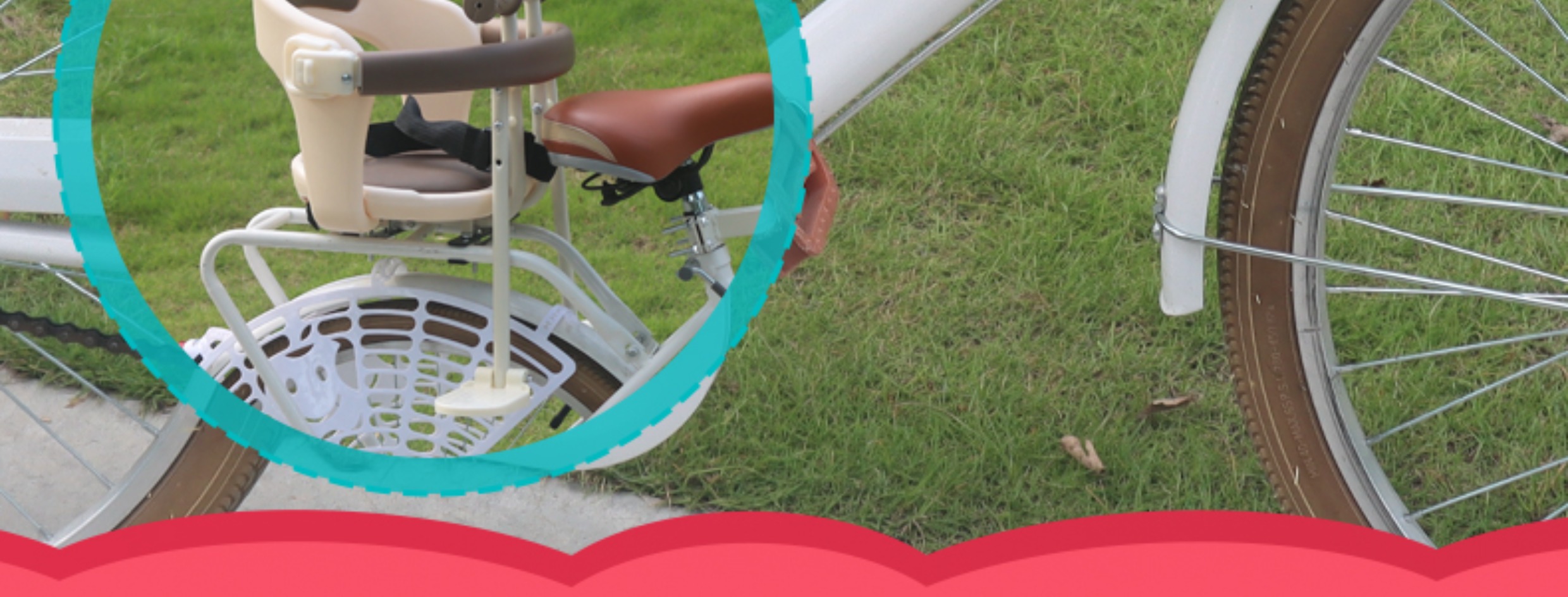 Suitable for Bicycle Front-Mounted Child Seats, Shared Bicycle Baby Seats, Folding Bicycles, Commuter Bikes, and Infant Seats