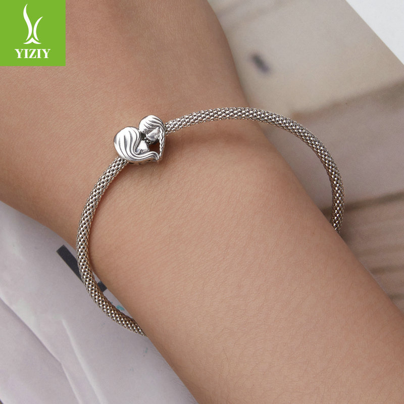 Charm bracelet on display