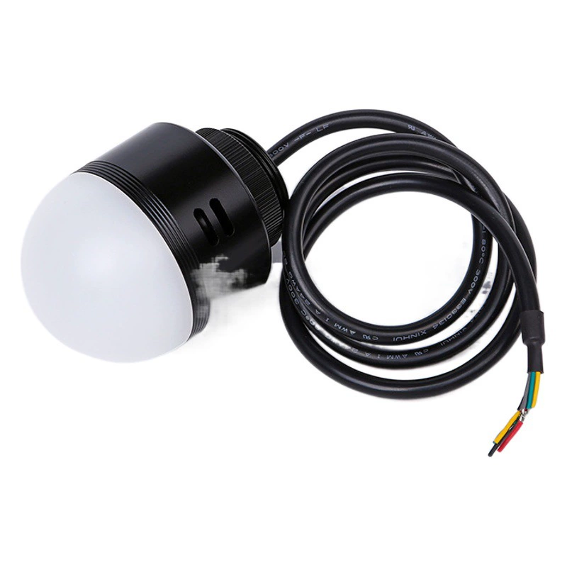 Производители поставляют 50 мм новую красную, зеленую и желтую трехцветную сигнальную лампу состояния оборудования с выводным проводом 70 см.