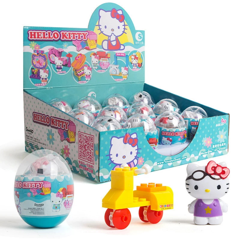 Капсульная игрушка gashapon Hello Kitty SpongeBob Plants vs. Zombies, набор мини-фигурок (случайный)