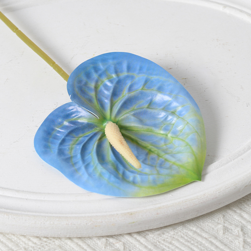 Azul flores simuladas flores falsas flores flores de seda artificial flores de plástico decoración decorativa decoración de boda sala de estar