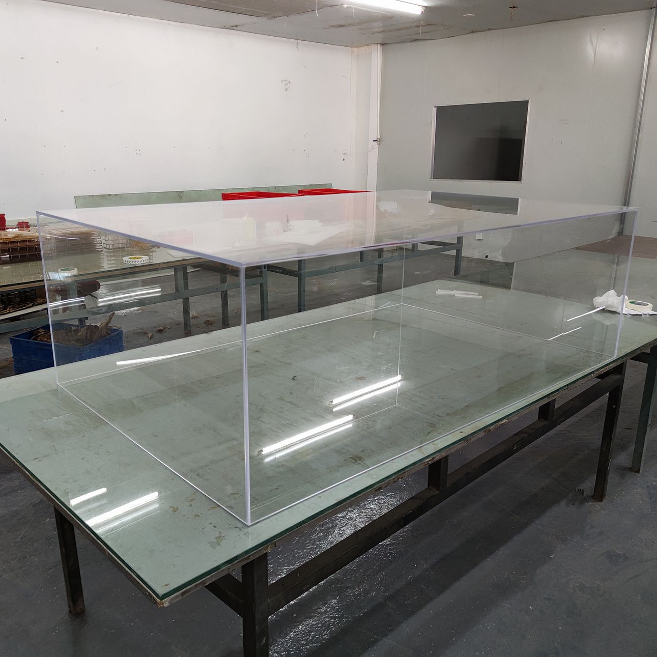 长方形箱子透明亚克力盒子超大有机玻璃保护罩沙盘模型防尘箱