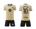 26 barca away light yellow no. 10 yamal