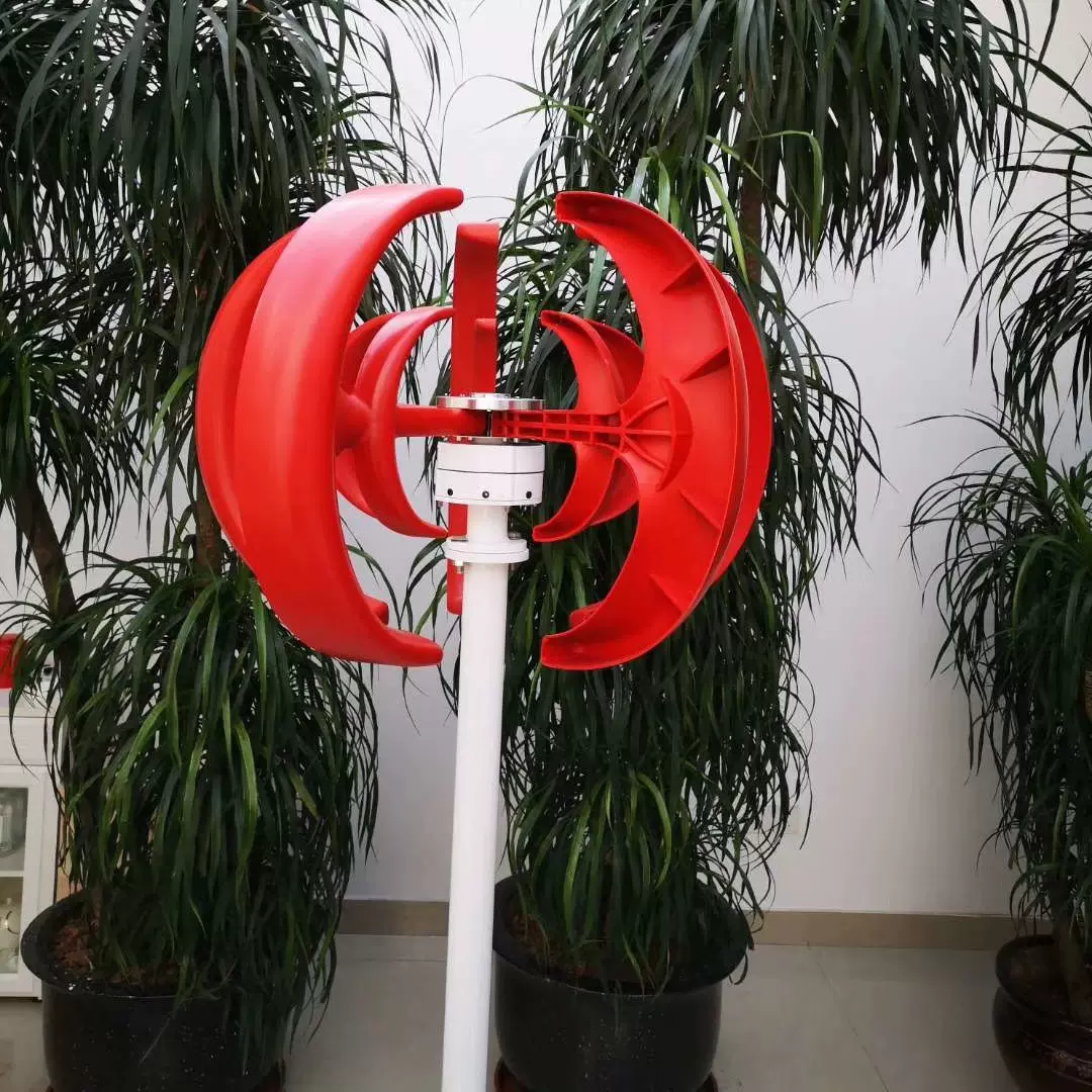 中国工厂1000W风力发电机12V 24V垂直轴交流发电机无噪音可连接至