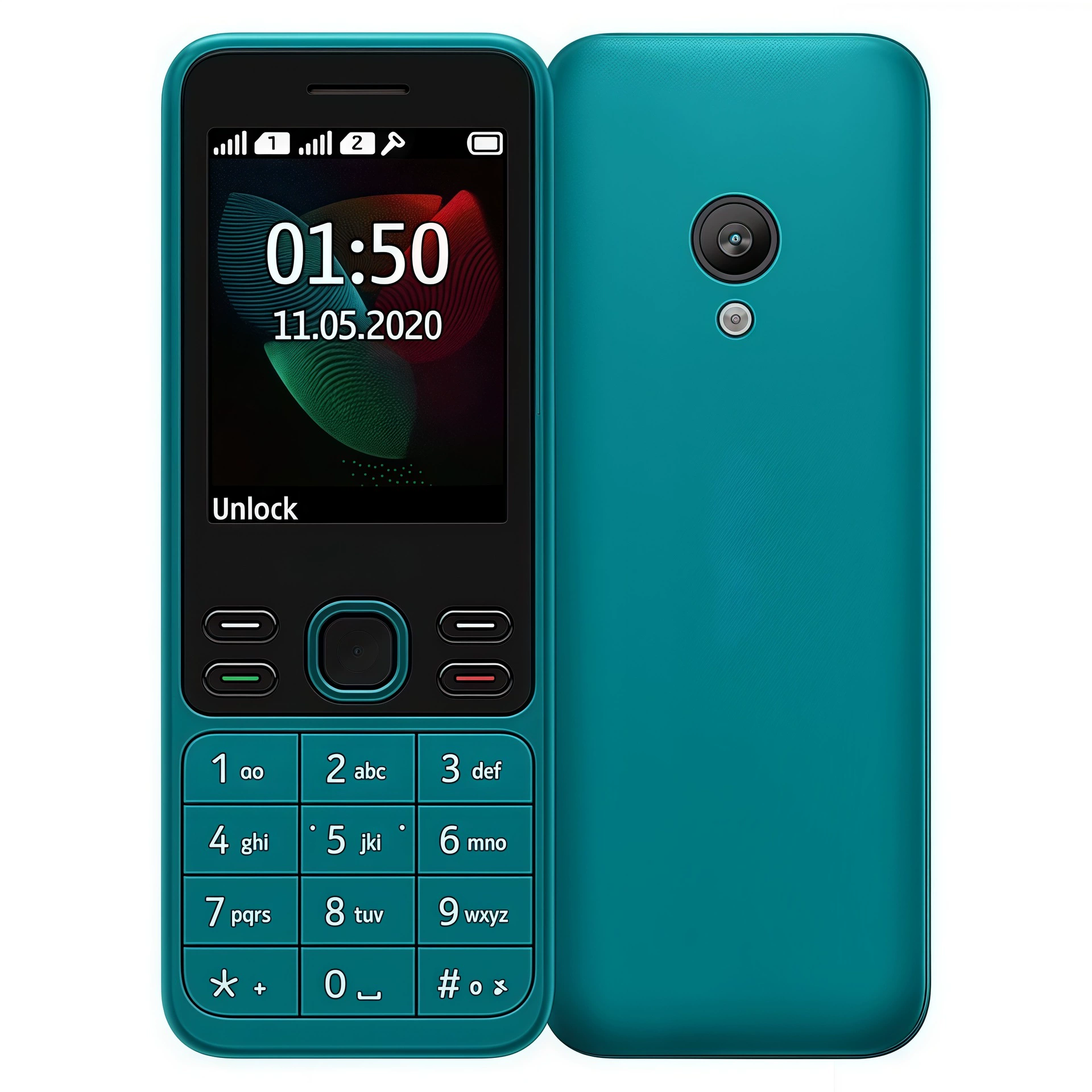 Мобильный телефон Meku для пожилых, 2G, выпуск 2020, цвета черный/зеленый/красный