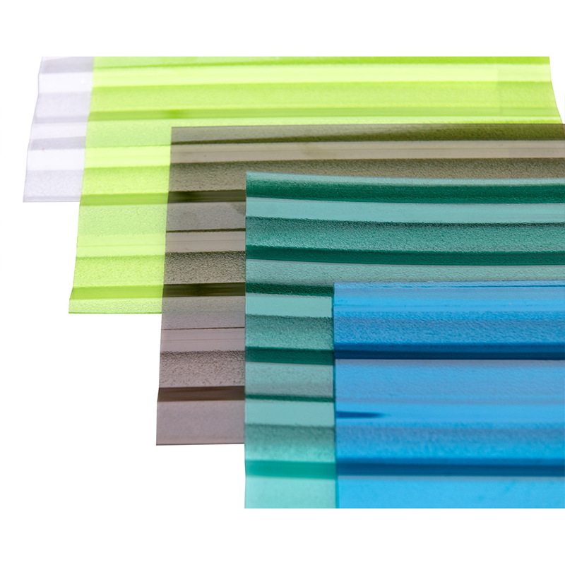 pc洁光板双缝采光阳光房温室大棚UV隔热聚碳酸酯洁光瓦