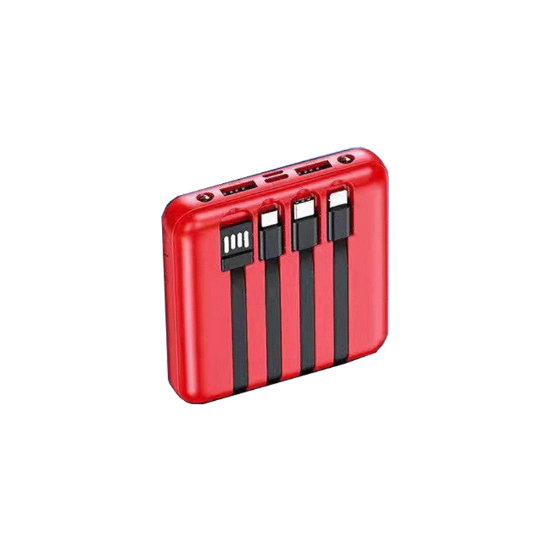 Cuatro líneas de alta capacidad de viaje al aire libre portátil tesoro de carga pantalla digital inteligente LED compartido fuente de alimentación móvil