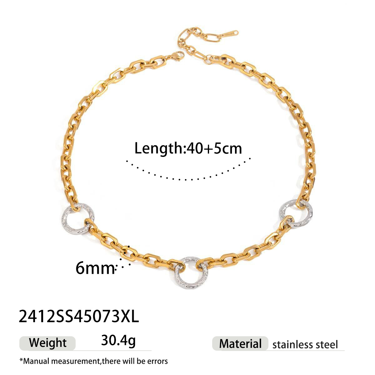 Tena Collar de línea de acero inoxidable europeo y americano Pulsera de alta calidad que no se desvanece Joyas de acero inoxidable Joyas transfronterizas