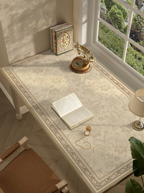 French Style Desk Pad Eye Protection Student Can Cut Writing Desk Tablecloth High-grade Waterproof and Oil-proof Wash-free Office Desk Pad