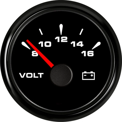 automobile instrument 8-16v 16-32V car - black-frame-black-background-8-16v