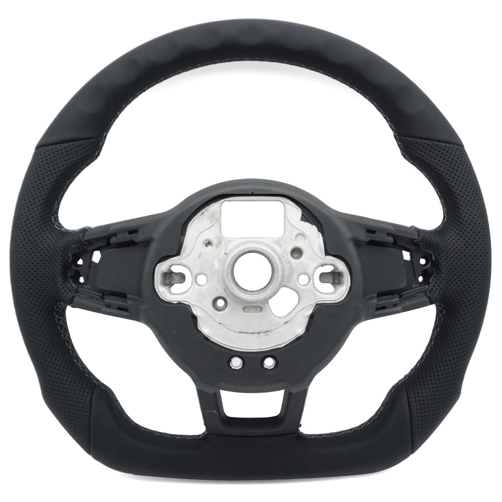 Suitable for Golf 7Gti Golf Mk7 Sports Model Rline Semi-Perforated Gray Line Steering Wheel Base