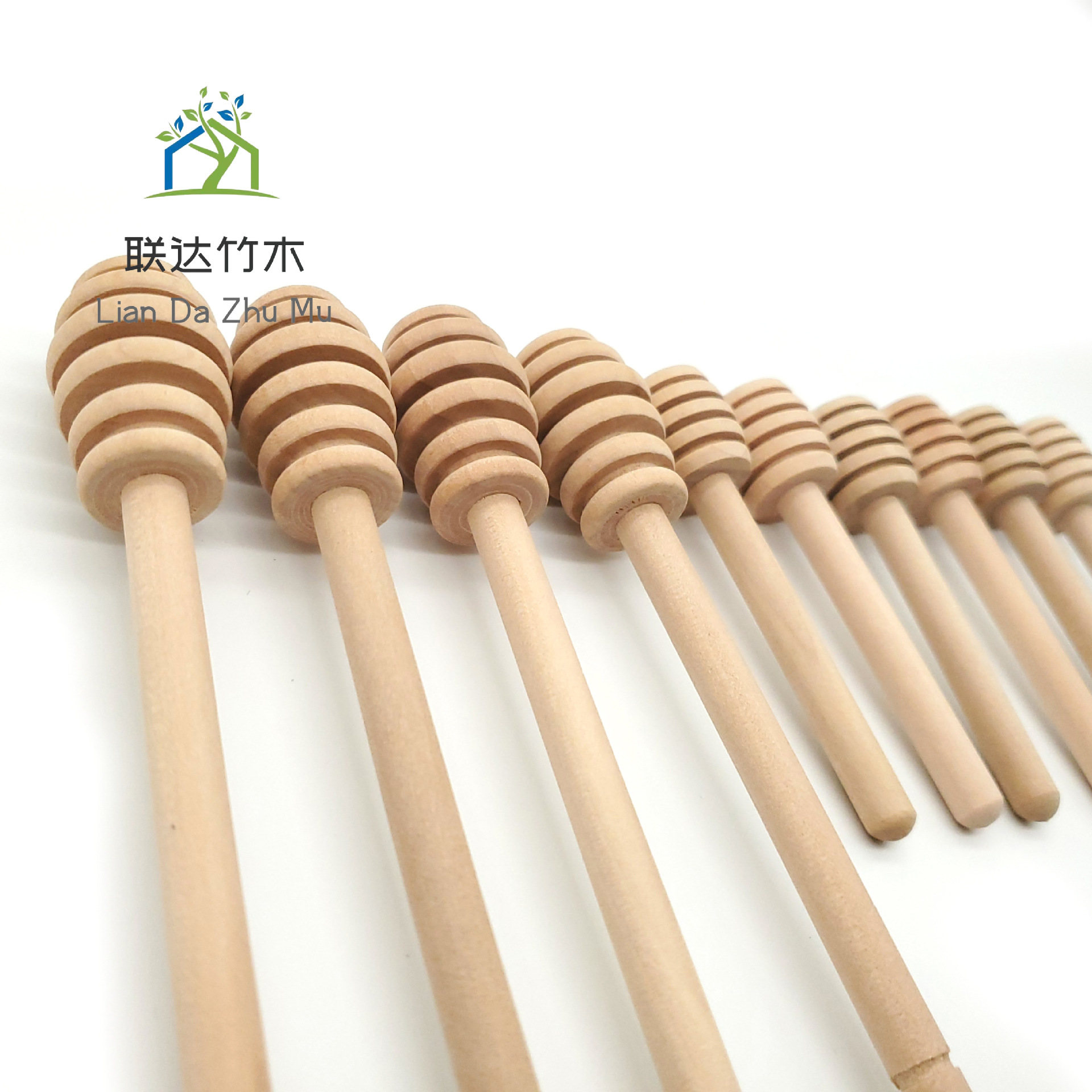 Palo para mezclar miel de madera maciza Bebida de té con leche Palo para extraer líquido para mezclar mermelada Palo para recoger miel de madera al por mayor