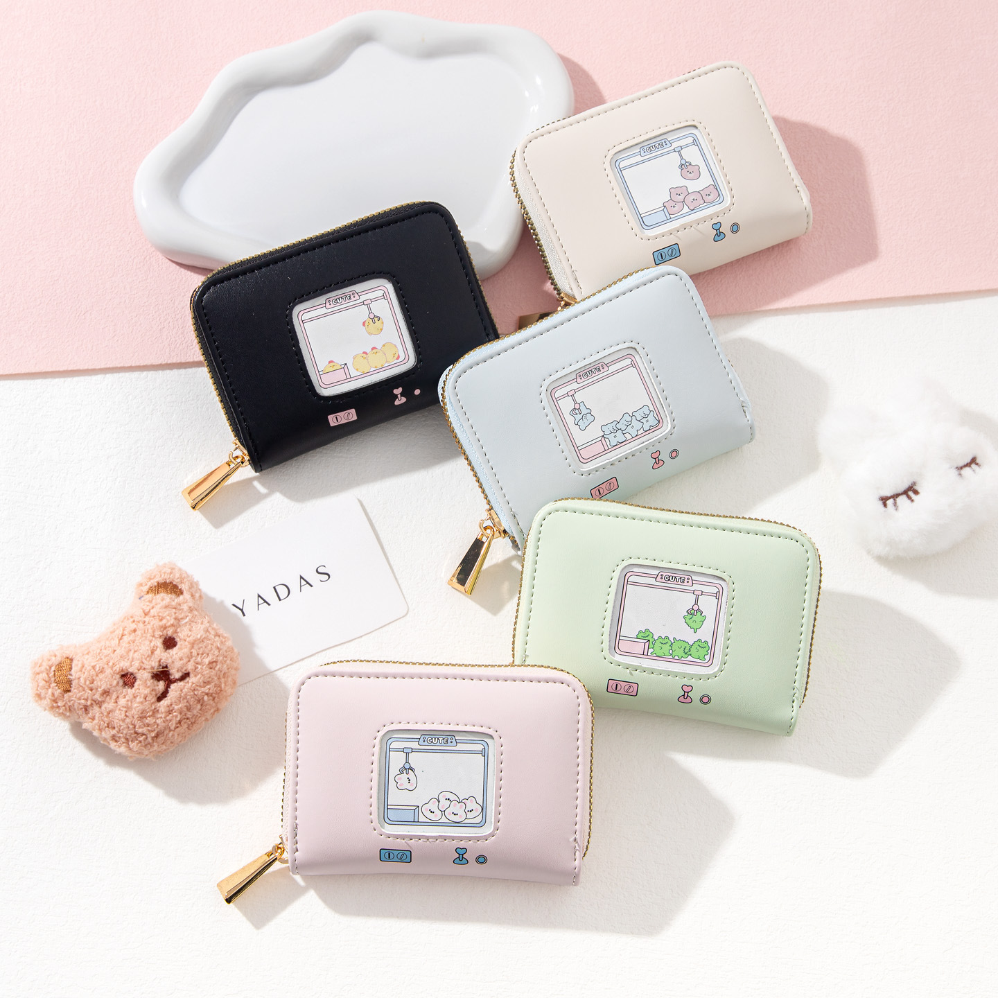 Bolsa de tarjetas, nuevo mini bolso de cambio lindo, bolsa de tarjetas de órgano animal