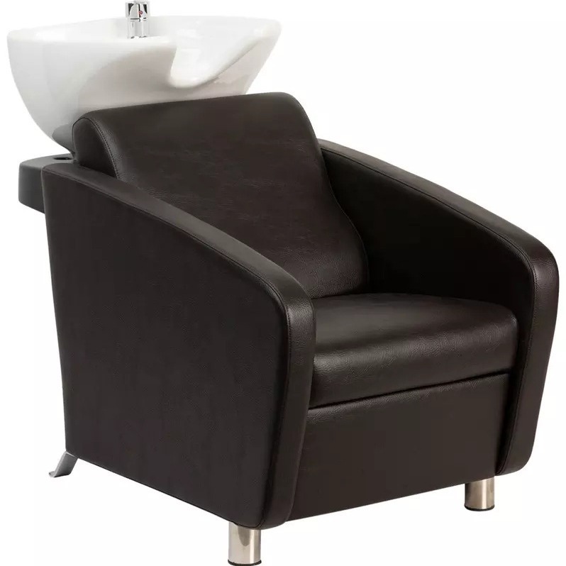 Barber chair salon chair hair washing bed semi-reclining shampoo chair stainless steel hairdressing chair beauty chair massage bed