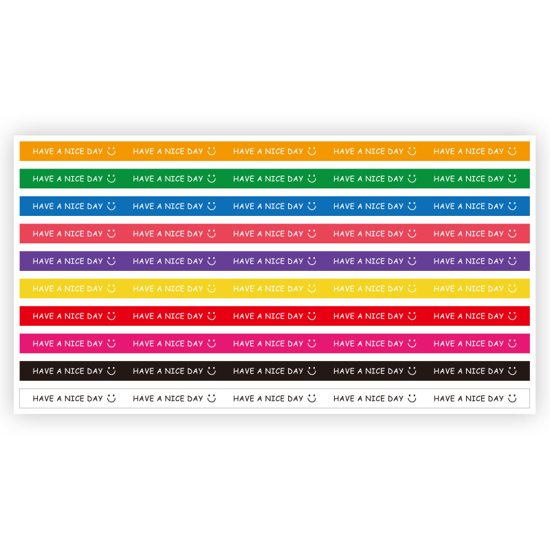 [regular version] type a color (26x1cm); 10 sheets (100 stickers/pack)