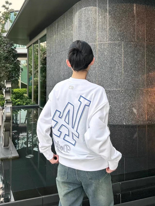 MLB潮牌洋基队情侣秋冬新款大LOGO圆领立体印花宽松舒适套头卫衣|undefined