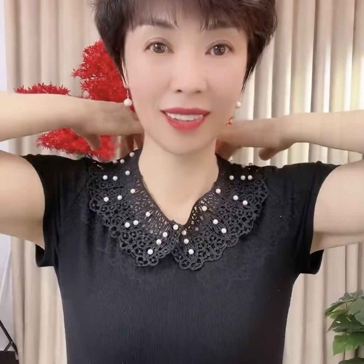 蕾丝花边小披肩女斗篷夏季白色多功能防晒配裙子蝴蝶结绑带假领子