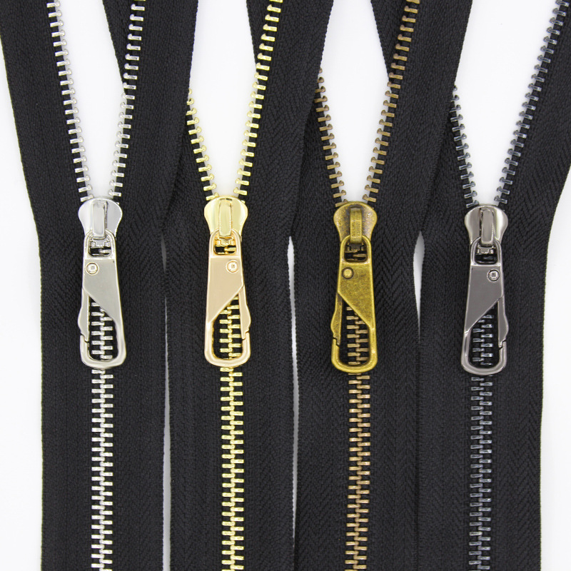 5号高档金属铜拉链皮具包包口袋拉链15cm-40cm箱包拉链拉锁头配件