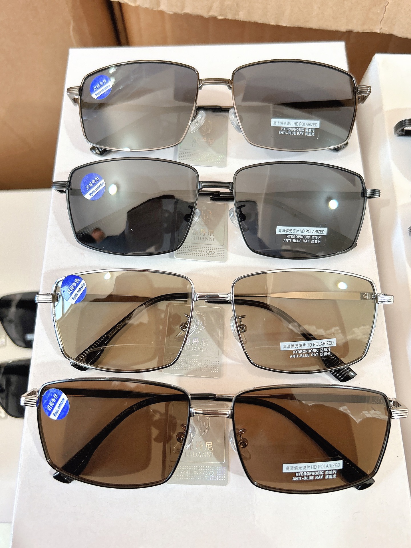 Polarisierte Herrensonnenbrillen mit Myopielinsen, Fahrsonnenbrillen, Outdoor-Angelbrille, neue Sonnenbrillen zum Großhandelspreis mit anpassbaren Optionen