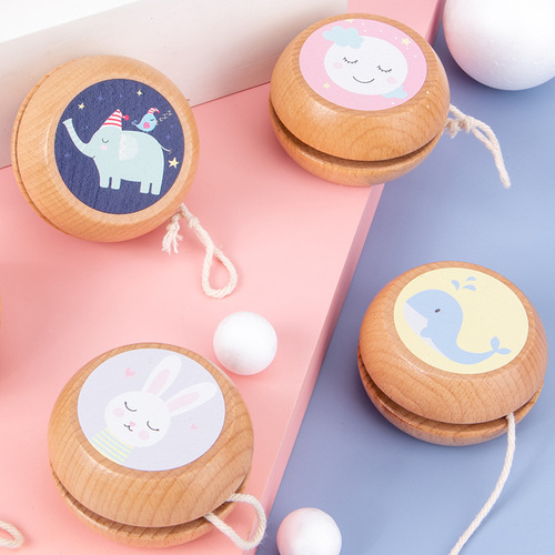 Children's educational traditional leisure interactive competitive games Yo-yo wooden toys Yo-yo custom processing