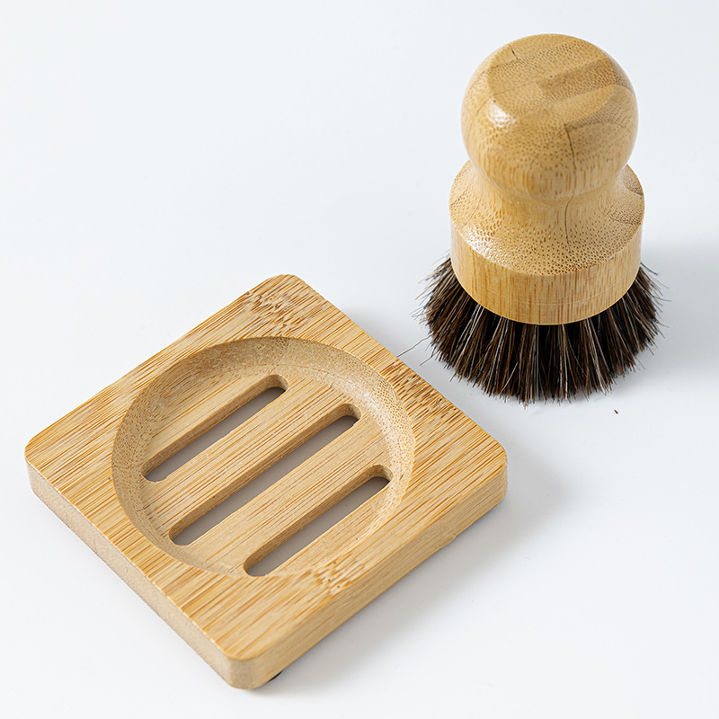 대나무 말털 + 사각 대나무 홀더