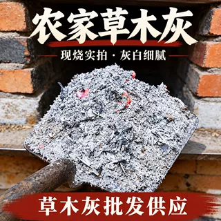 定制纯草木灰肥料有机钾肥天然农家肥杀虫消毒果蔬通用底肥稻壳炭