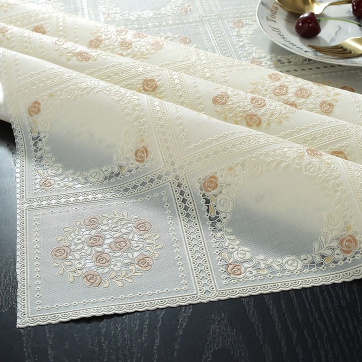 Tablecloth Waterproof and Oil-Proof No-Wash Anti-Scalding Pvc Plastic Coffee Table Mat Desk Mat Ins Fabric Tablecloth Tablecloth Square