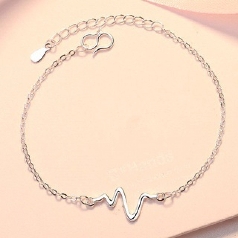 WYF107-Electronic wave silver bracelet#SZ022