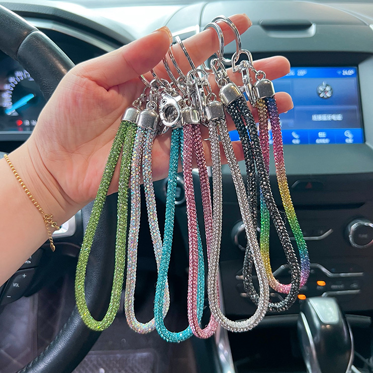 22g Weight Bag Pendant, Keychain Classification 1 Piece Quantity Holiday, Daily Occasion Rhinestone Material Solid Color Pattern Unisex Gender 1 Piece Solid Color Rhinestone Unisex Bag Pendant Keychain 2