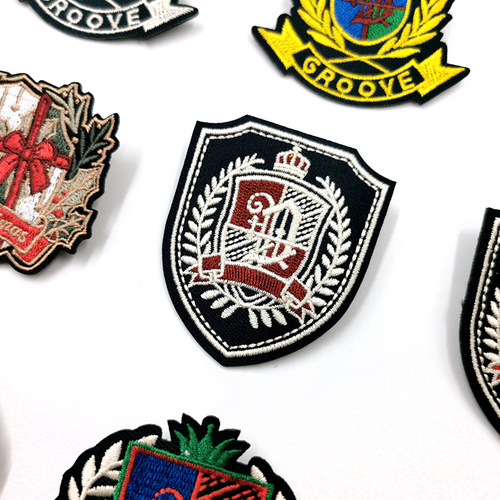 JK embroidered badge DK school uniform badge Japanese style college pin embroidered badge manufacturer supply