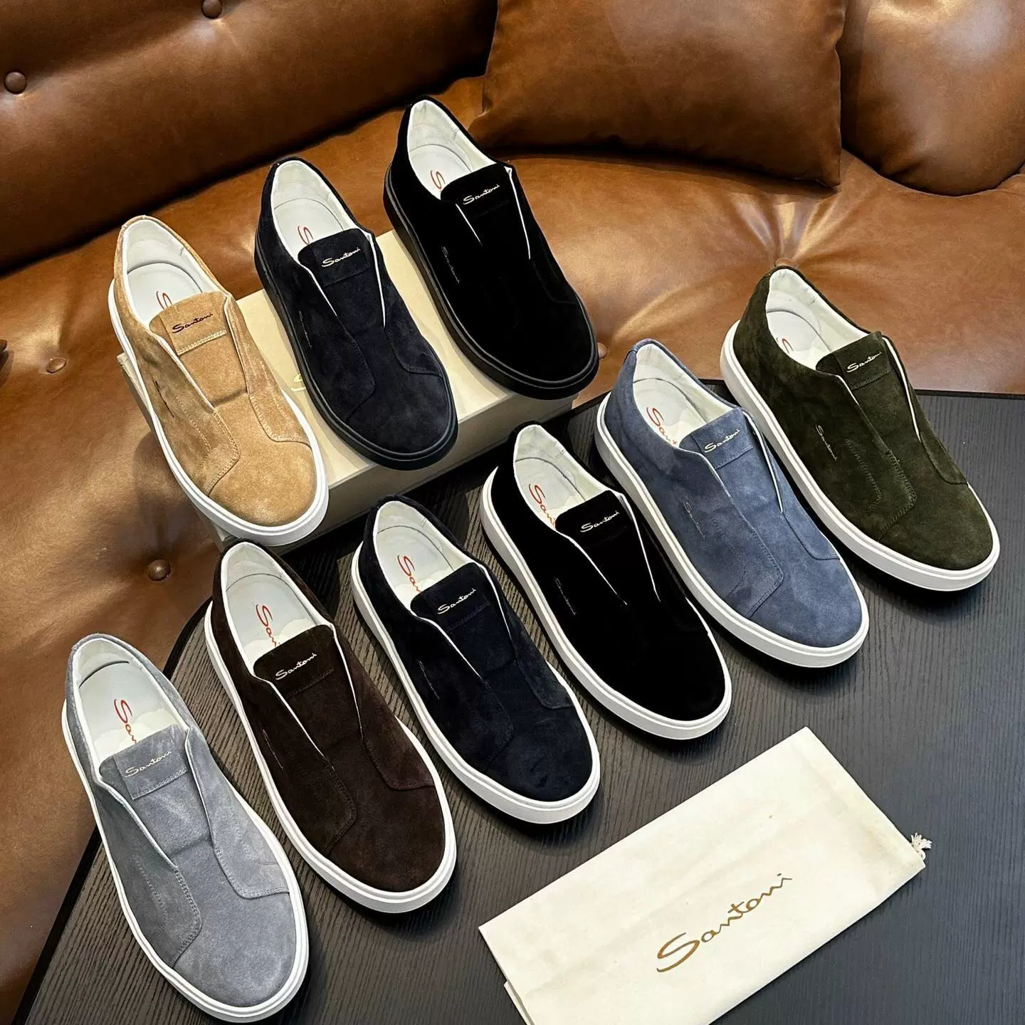 [Завод] Высококачественные замшевые мужские повседневные спортивные слипоны из натуральной кожи, универсальные, удобные и стильные мужские туфли.