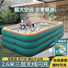 婴儿童充气游泳池成人超大家用折叠小孩游泳桶宝宝泳池户外游泳缸