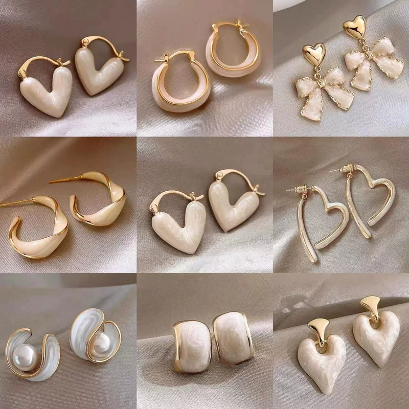 Серебряная игла, стильные серьги, простая и элегантная отделка, цветочная, стиль высшего качества