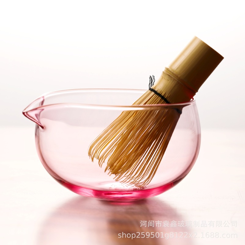 跨境专供宋代茶筅抹茶百本立点茶筅工具出口玻璃抹茶碗|undefined