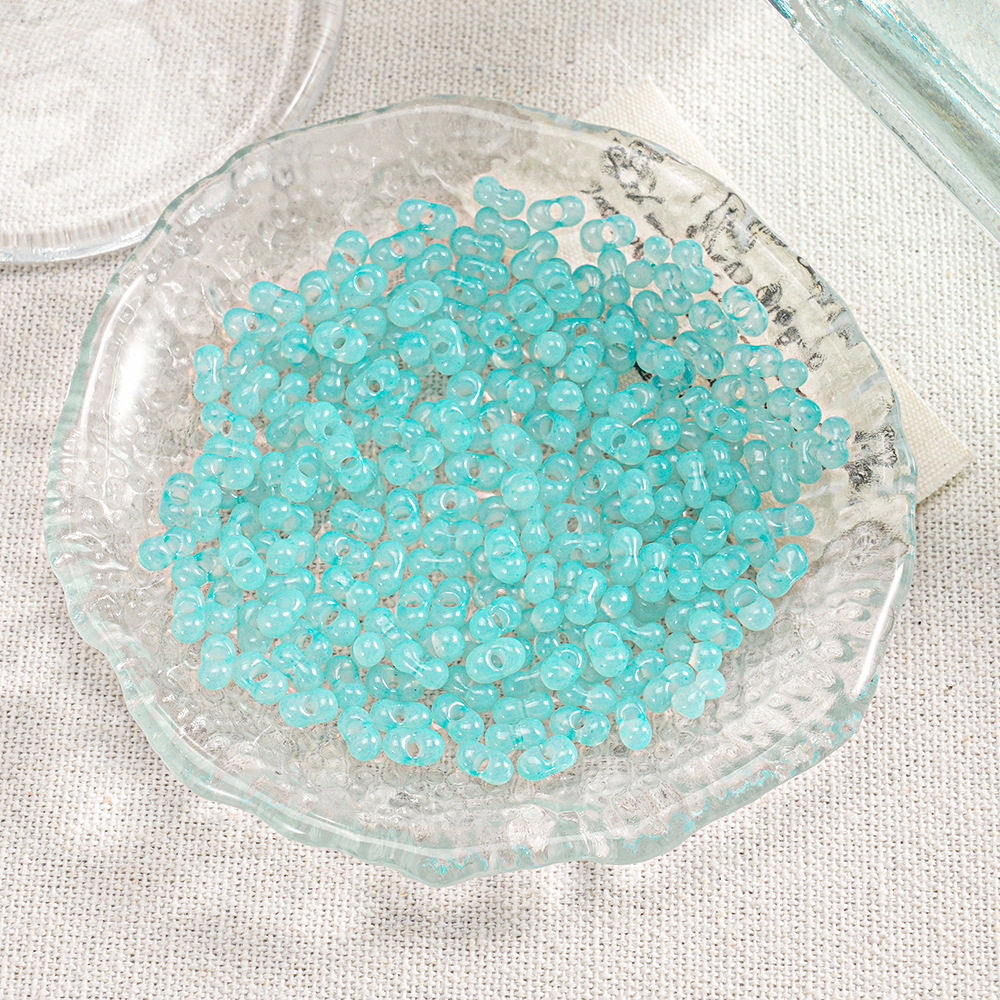 【400 piezas 2 botellas】Cuentas Xiaozi, cuentas sueltas, cuentas para pulseras, material para cuentas, cuentas espaciadoras de 3 mm, accesorios para cadena de teléfono DIY