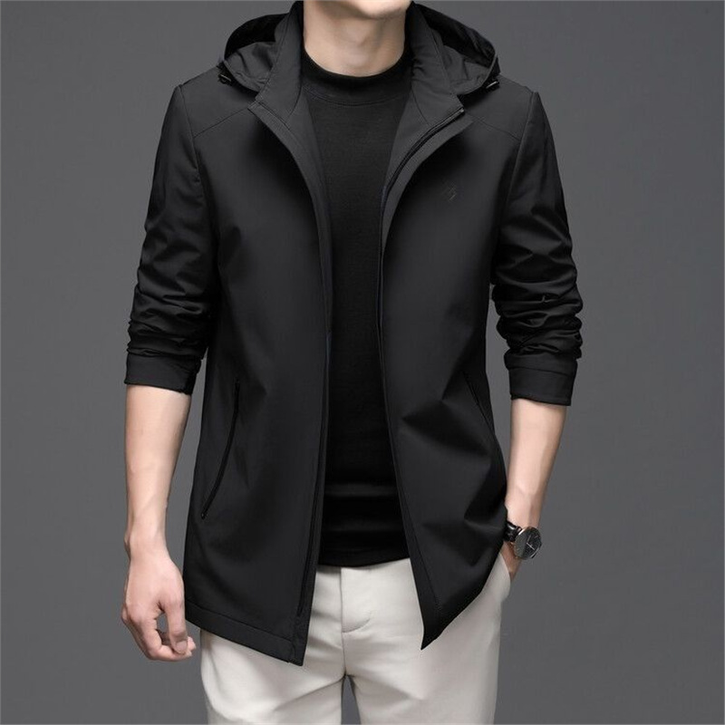 Men's Spring and Autumn Hooded 2025 Jacket New Style Thin Sports Casual Hooded Lightweight Men's Jacket
