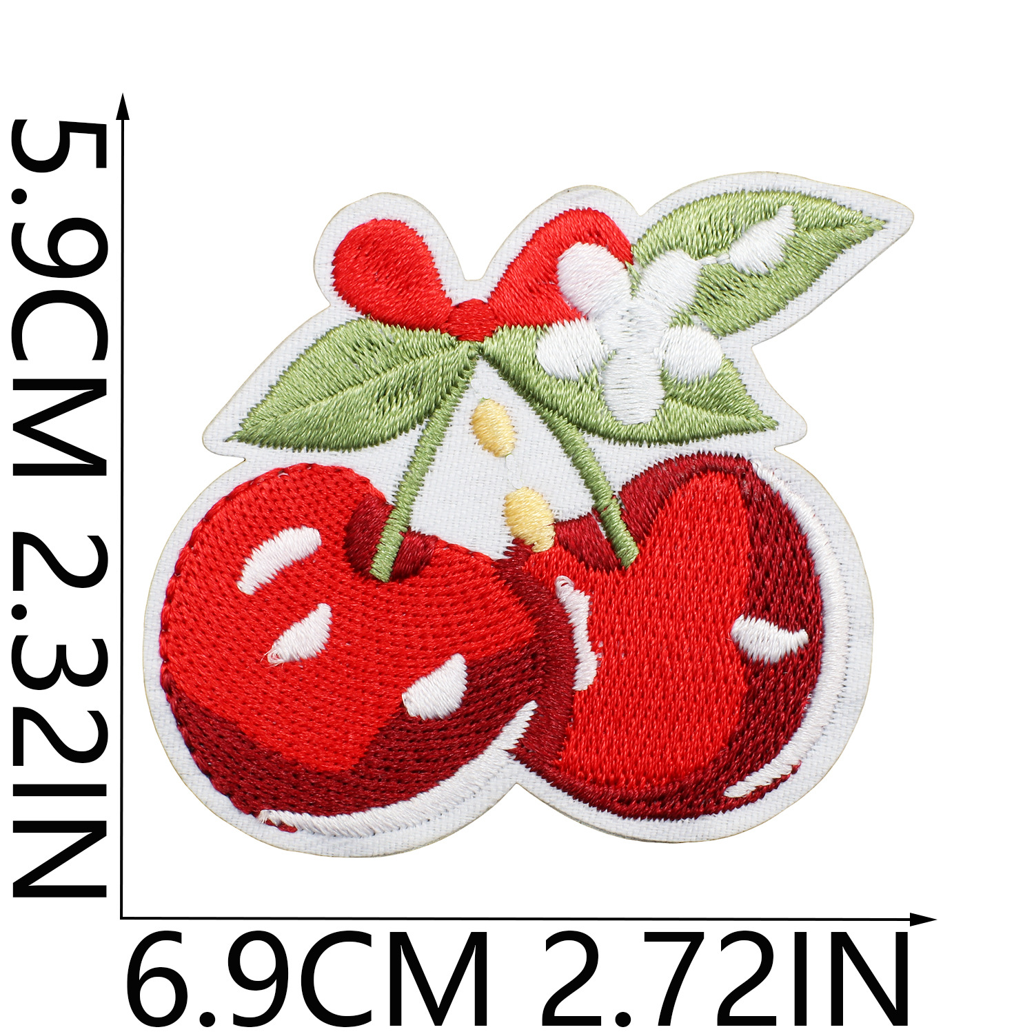 3g Weight Clothing Sticker Patches Classification 1 Piece Quantity Dacron thread Material Cherry Pattern Casual, Elegant, Lady Style Embroidery Craft 1 Piece Casual Elegant Lady Cherry Dacron Thread Clothing Sticker Patches 4