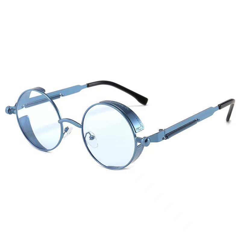 파란색 프레임 투명 파란색 필름