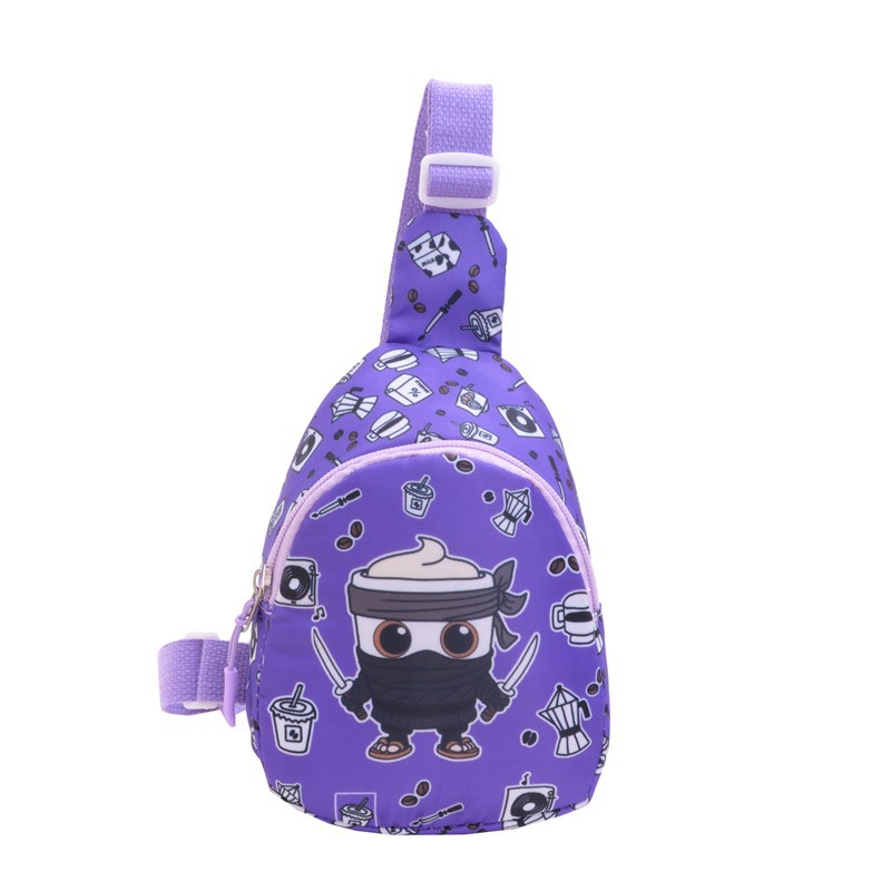Moda de dibujos animados para niños y niñas bolsos de pecho lindos impresión mini mochila de bebé 2025 nuevo bolso de cambio de niños