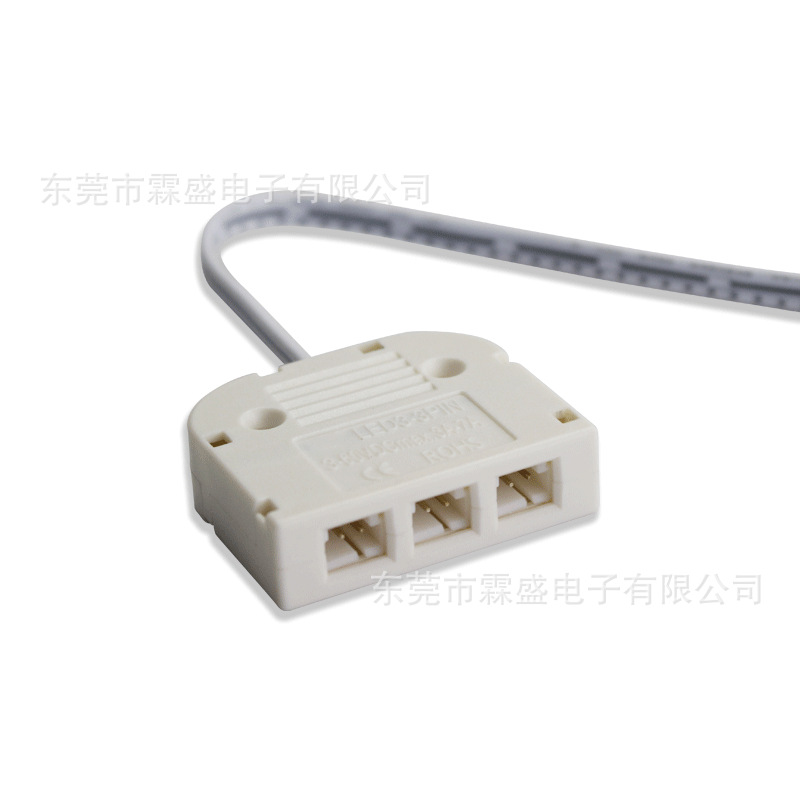 厂家直销LED双色接线盒 彩色灯具分线盒 RGB连接器 杜邦3芯接线盒