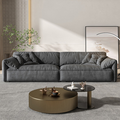 baxter sofa living room modern light luxury designer small apartment Italian minimalist elephant ear technology cloth sofa