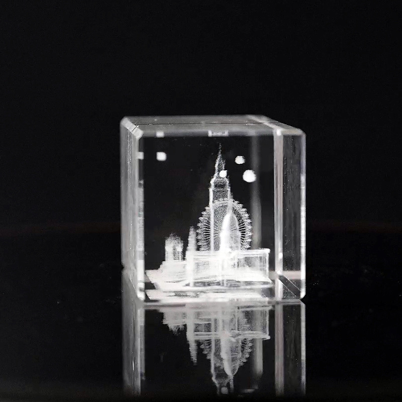 London City Cristal Tallado británico recuerdo turístico Big Ben London Eye London Bridge adornos creativos al por mayor