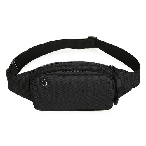Sports running phone chest bag for men, multi-functional outdoor casual canvas waist bag, water-resistant business cash purse