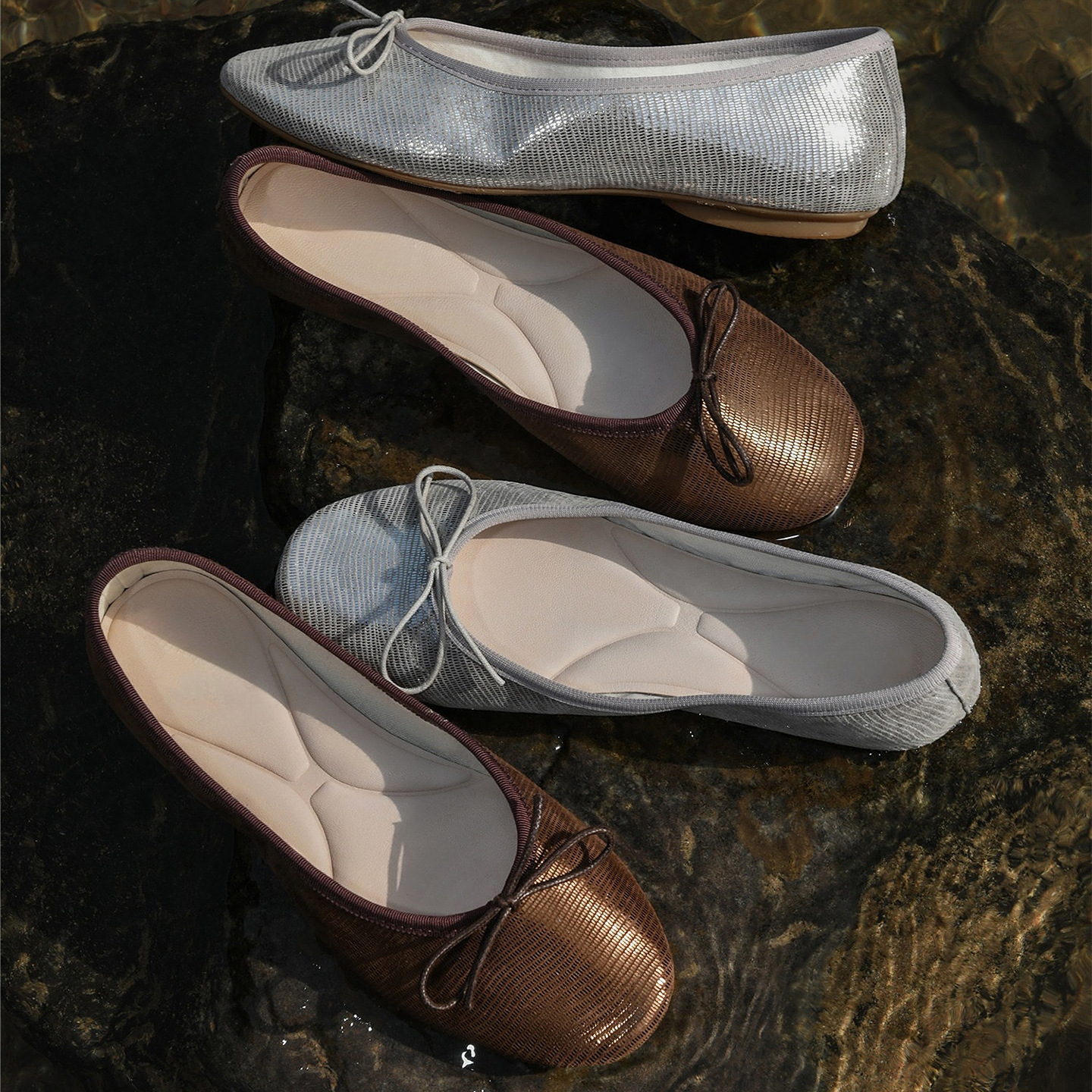 French-style 2026 summer-autumn new model bow-tie soft-soled versatile comfortable women's flat shallow ballet shoes