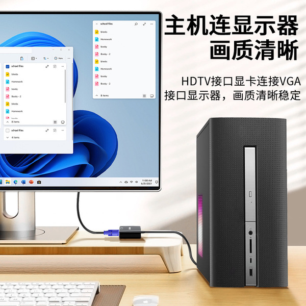Flash delivery hot sale hdmi to vga laptop video converter HDMI to…