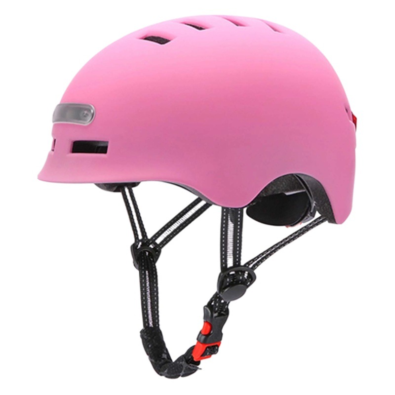 Casco de equitación con luz scooter casco de bicicleta de coche eléctrico luz intermitente de noche casco de equitación